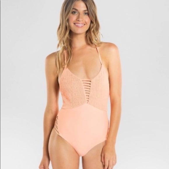 Tori Praver Swimwear Other - HP • Tori Praver Swimwear Monokini One Piece Peach